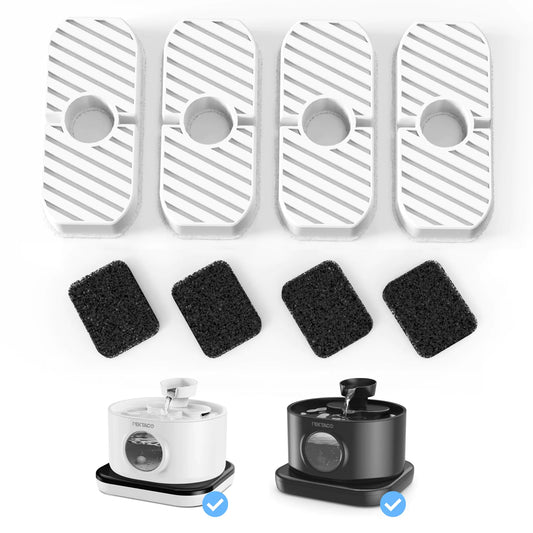PEKTACO Wireless Cat Fountain Filters 2.8L - 4 Pack