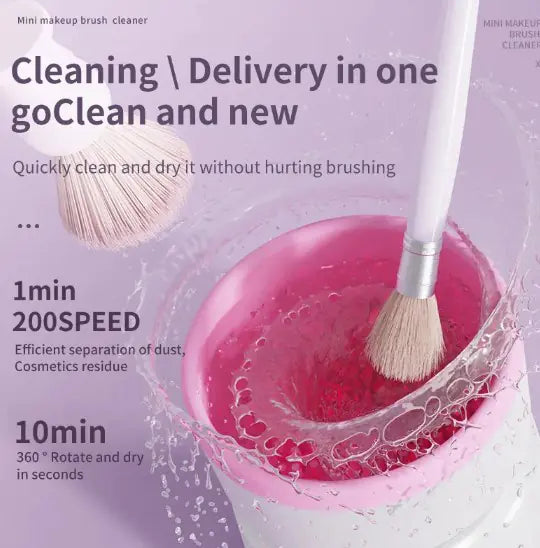 Automatic Makeup Brush Cleaner