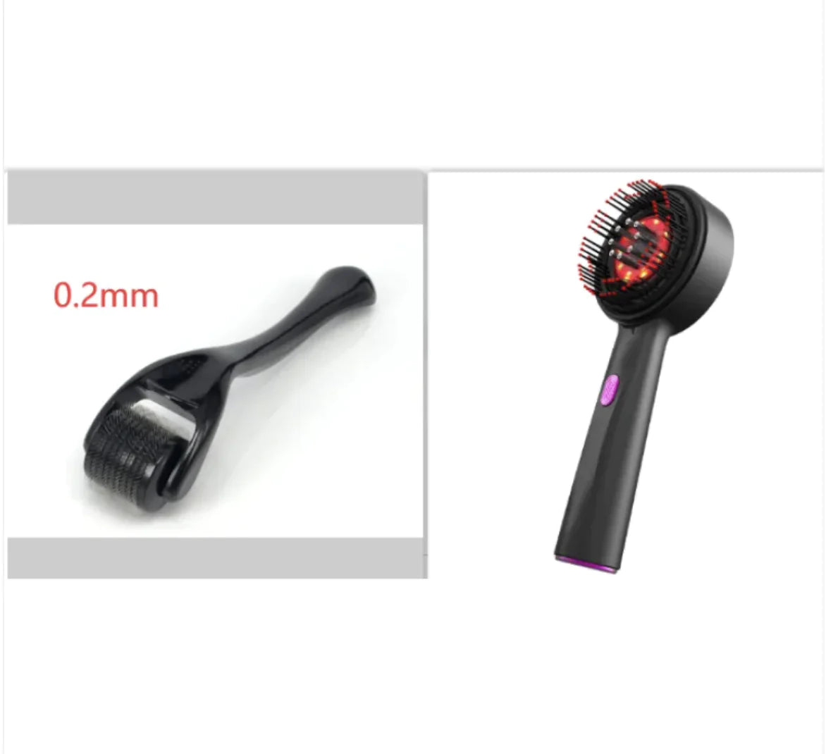 Red Light Haircare Comb β Anti-Slip, Multi-Function, Red-Light Therapy