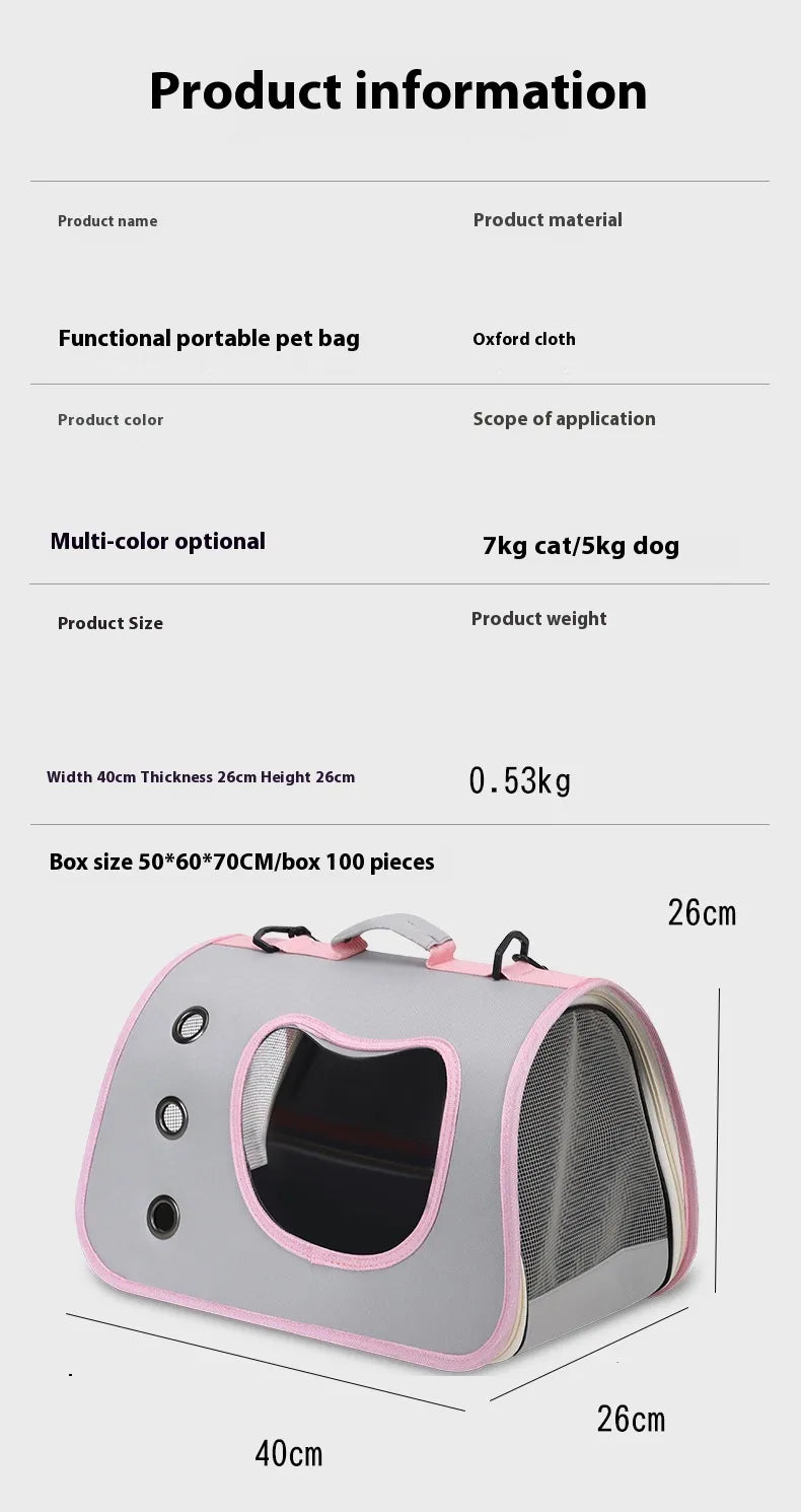Pet Sling Transport Carrier