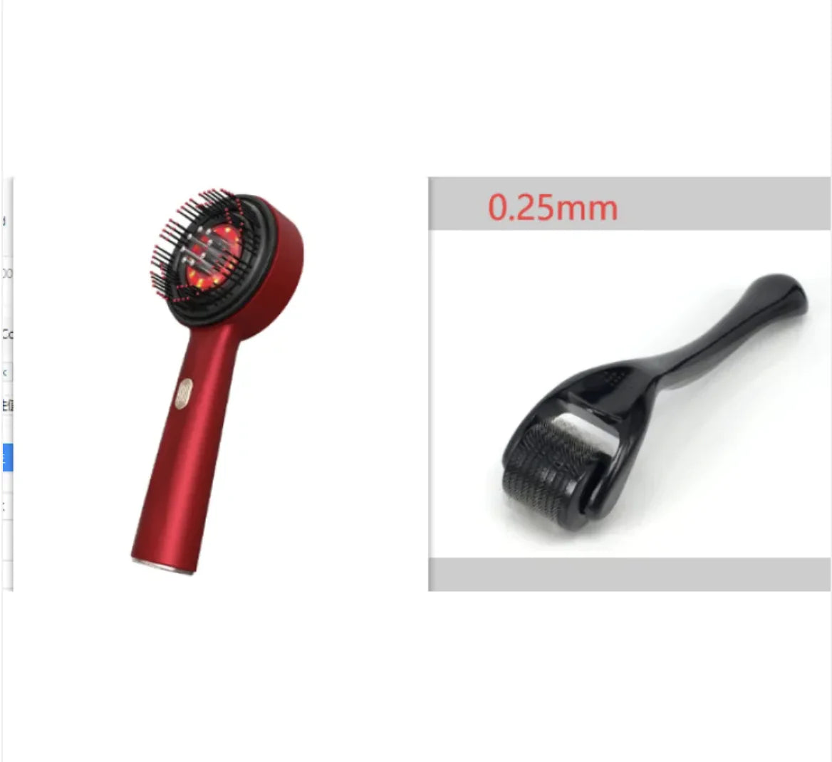 Red Light Haircare Comb β Anti-Slip, Multi-Function, Red-Light Therapy