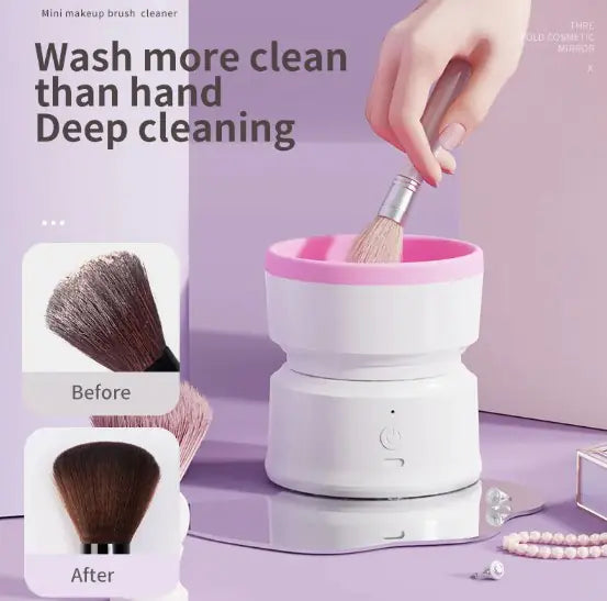 Automatic Makeup Brush Cleaner