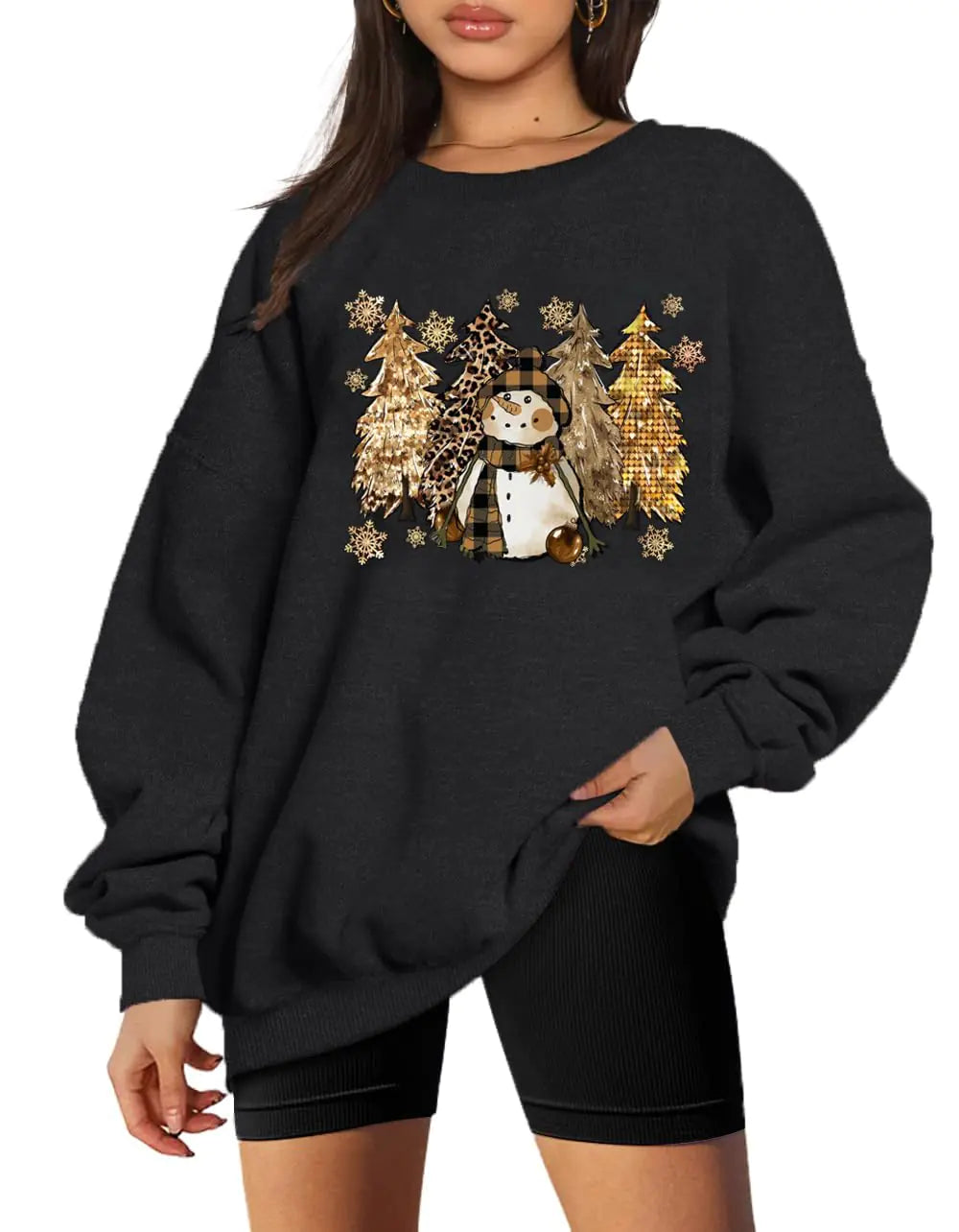 Leopard Tree Merry Christmas Sweatshirt